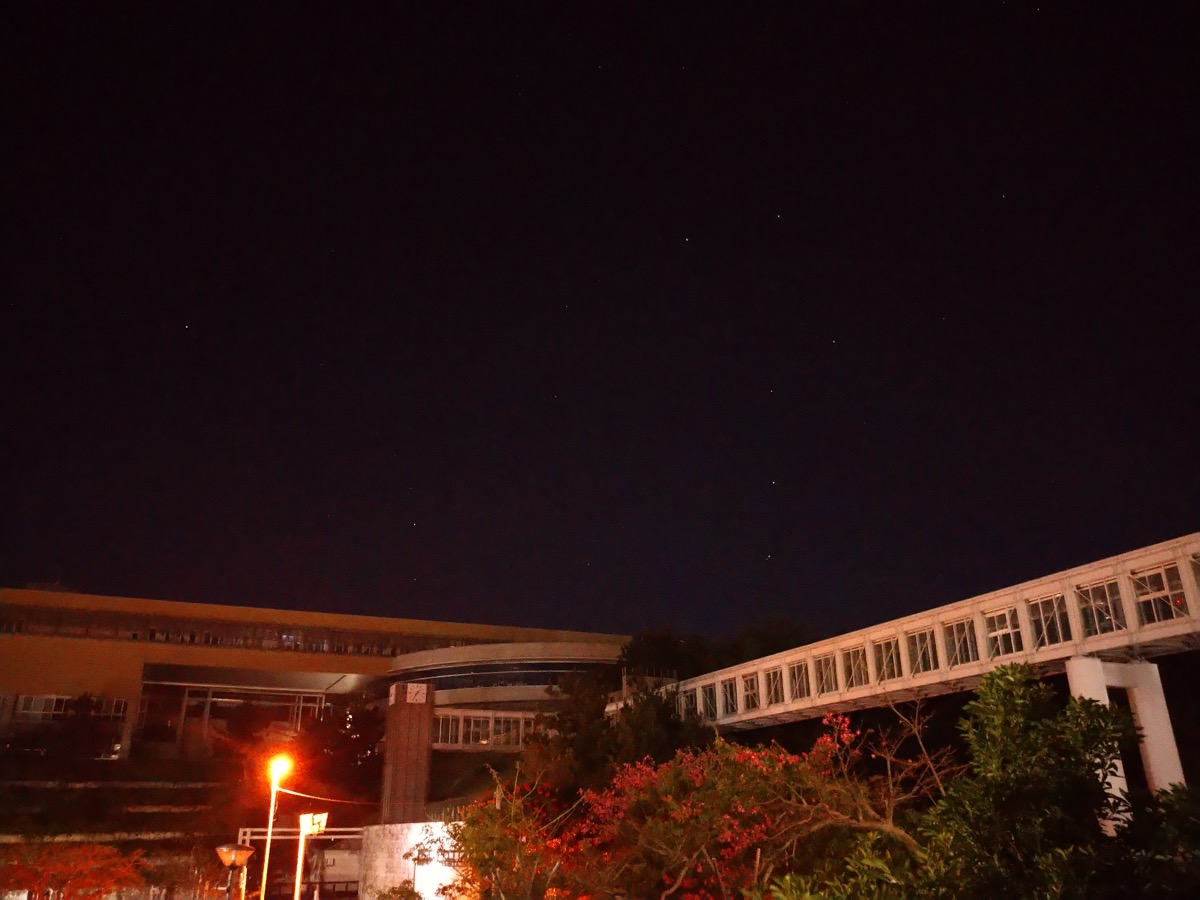 寮から見た北斗七星